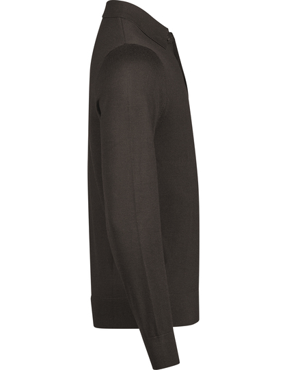 Koszulka Polo Męska Dopasowana Welna Poliakryl Black TJ6002-999394 (5)