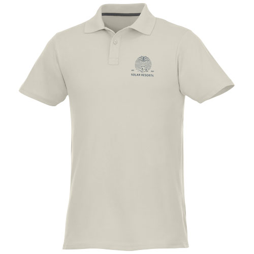 Helios - koszulka męska polo z krótkim rękawem Jasnoszary 38106900 (1)
