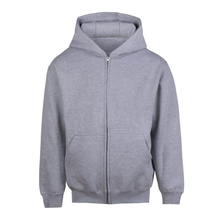 Bluza Rozpinana Luzny Kroj Polarowa Heather Grey JH115-994805 