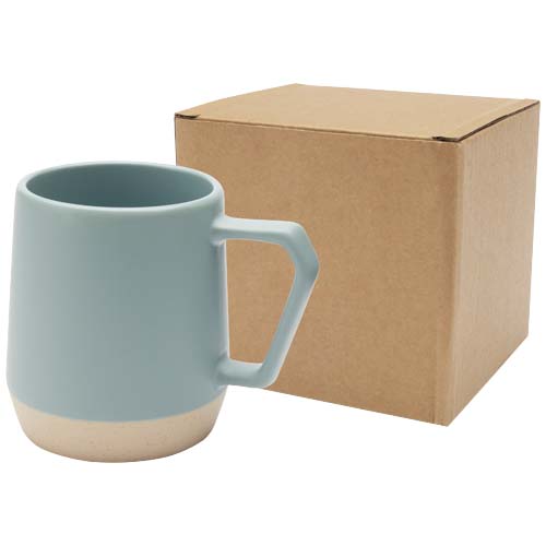 Dolce kubek ceramiczny o pojemności 300 ml z matowym wykończeniem Rafowy niebieski 10085551 