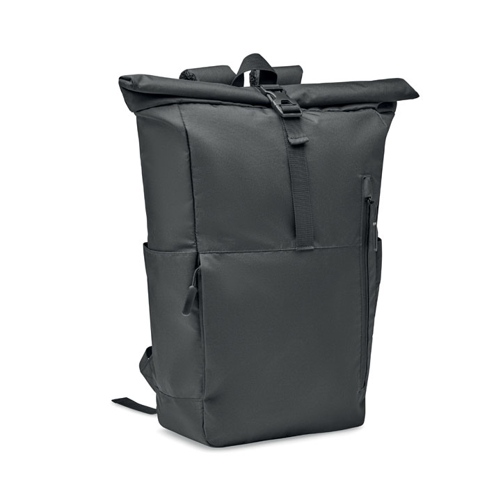 Gadżet reklamowy - 300D RPET plecak typu rolltop