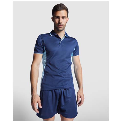 Montmelo koszulka polo unisex z krótkim rękawem Biały-Czarny R04218R1 (3)
