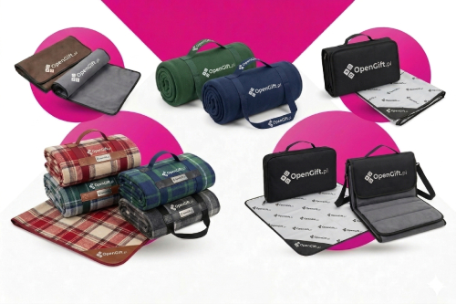 Koce piknikowe z nadrukiem