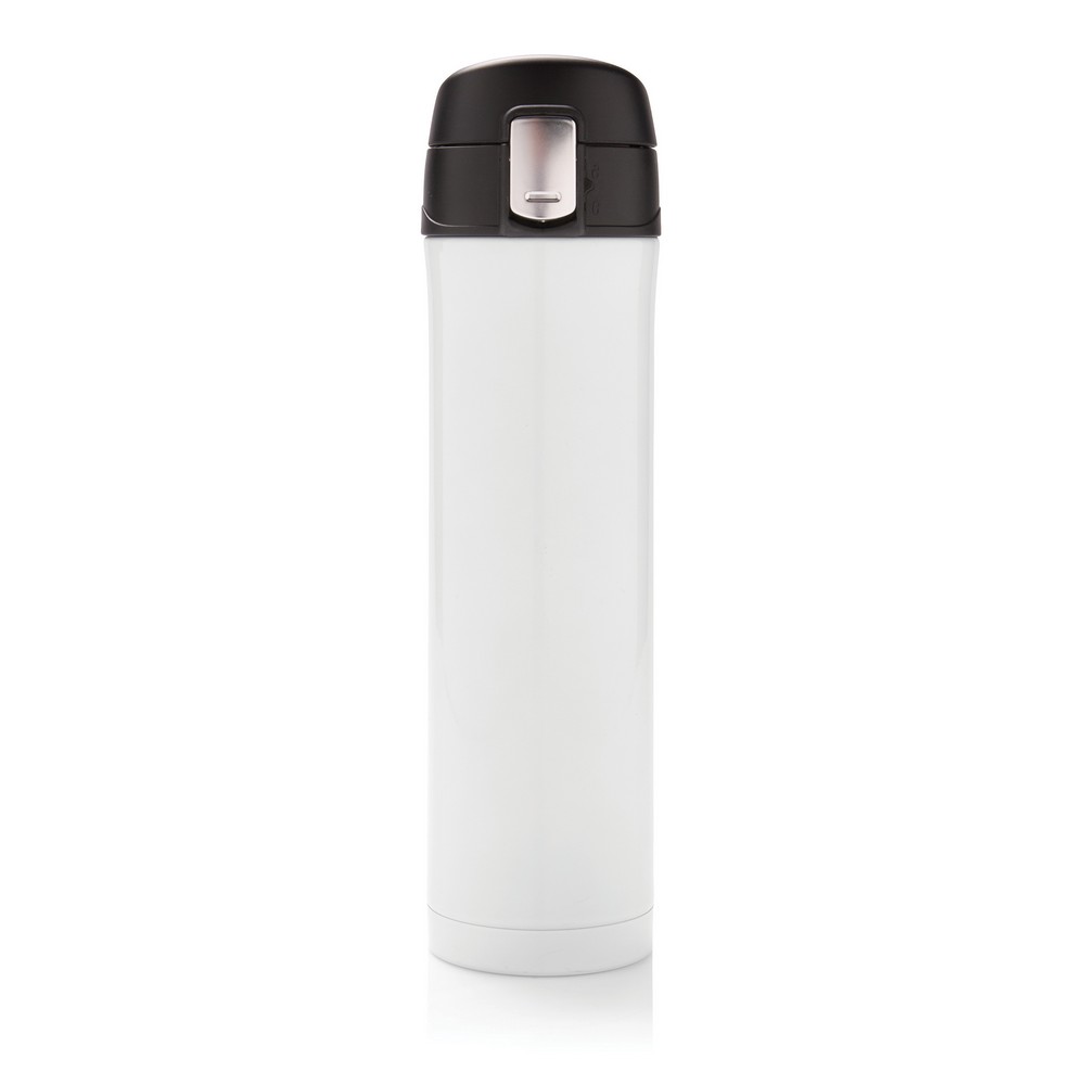 Kubek termiczny 450 ml, stal nierdzewna z recyklingu Biały P435.503 (2)