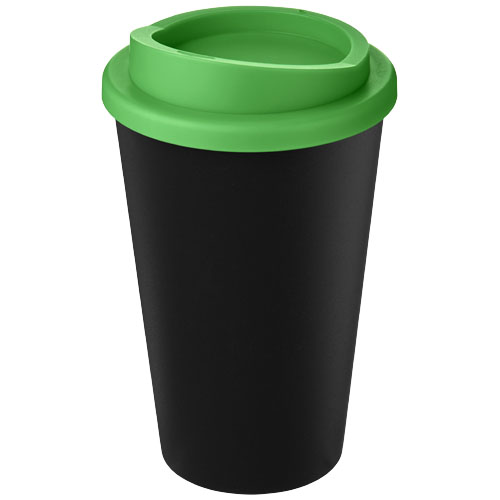 Kubek Americano Eco z recyklingu o pojemności 350 ml Czarny-Zielony 21042210 