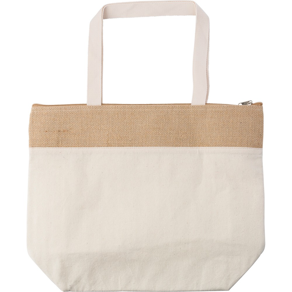 Torba termoizolacyjna z bawełny i juty Khaki V4891-25 (2)