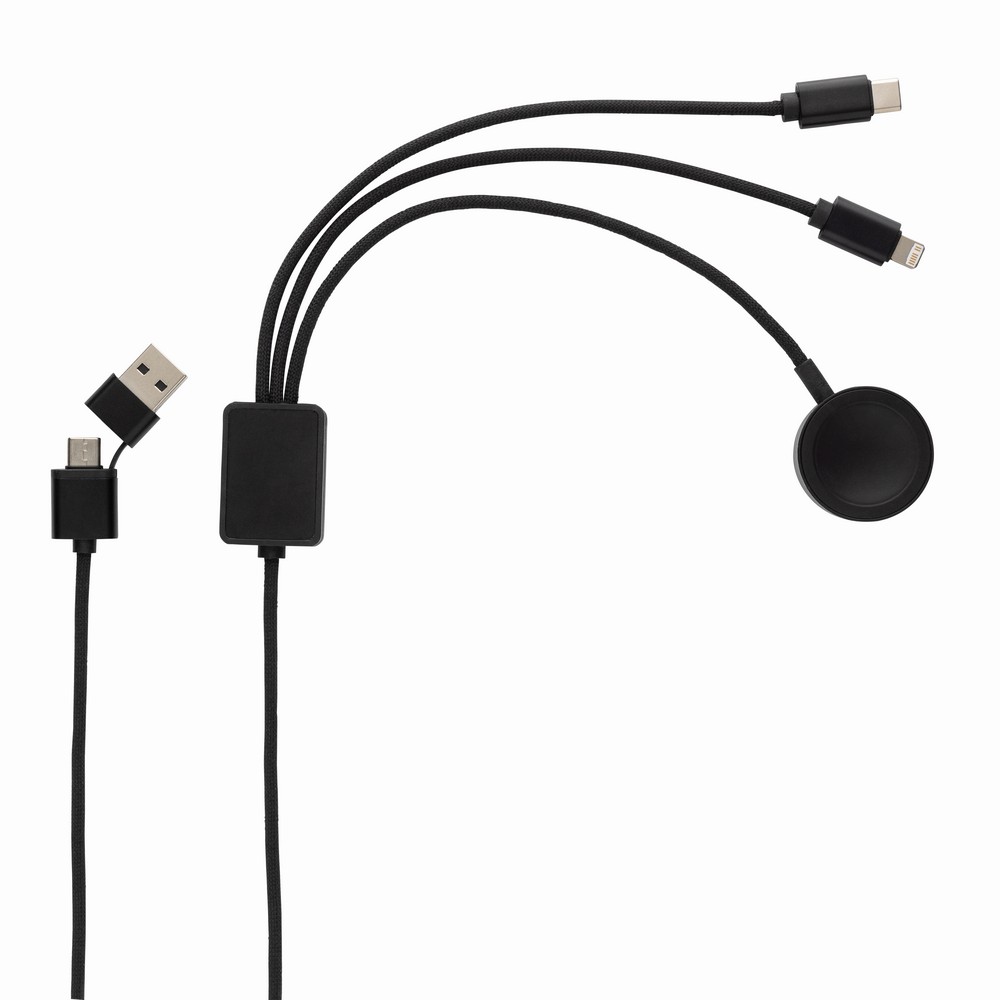 Kabel do ładowania 6 w 1 Terra, bezprzewodowa ładowarka do zegarka Szary P302.5902 (1)