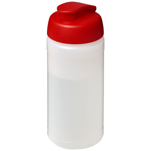 Bidon Baseline® Plus o pojemności 500 ml z wieczkiem zaciskowym Przezroczysty-Czerwony 21006818 