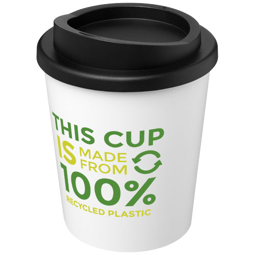 Kubek izolowany z recyklingu Americano® Espresso o pojemności 250 ml  Biały-Czarny 21045201 (1)