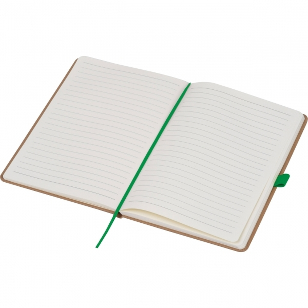 Notatnik A5 w linie z papieru z recyklingu BOURNEMOUTH Zielony 528309 (1)