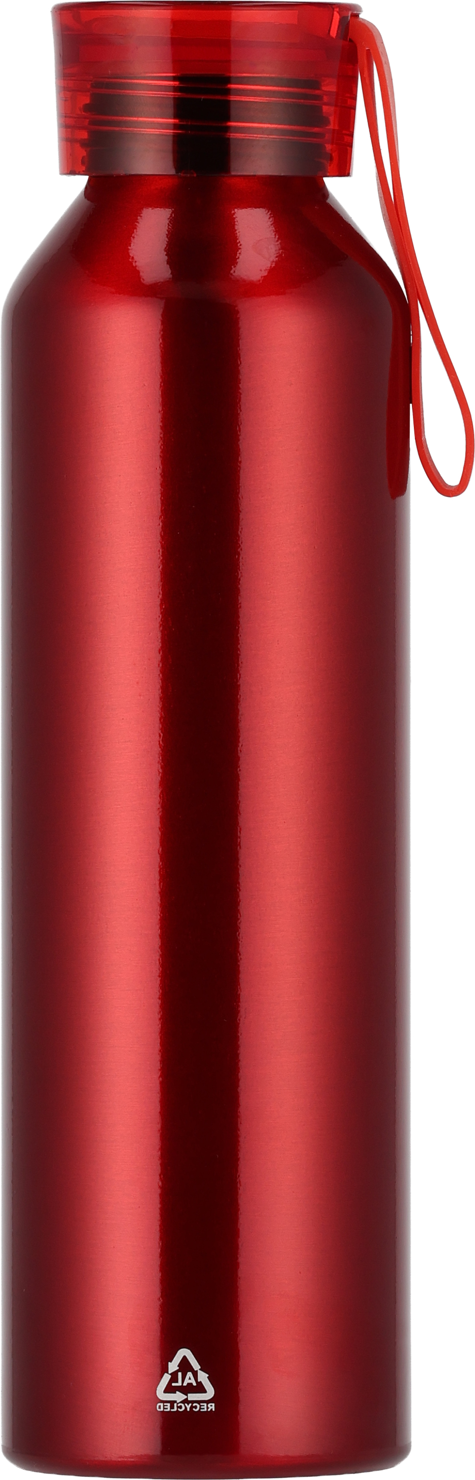 Butelka z aluminium z recyklingu CORK 600 ml Czerwony 424705 (3)