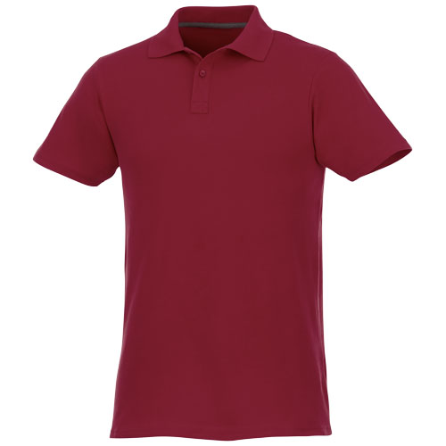 Helios - koszulka męska polo z krótkim rękawem Bordo 38106240 