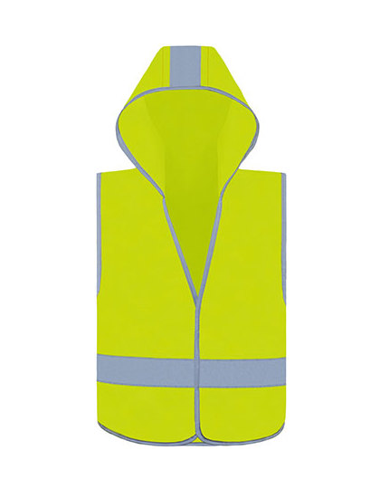 Dziecięca kamizelka odblaskowa z kapturem Signal Orange KX504-538213 (1)