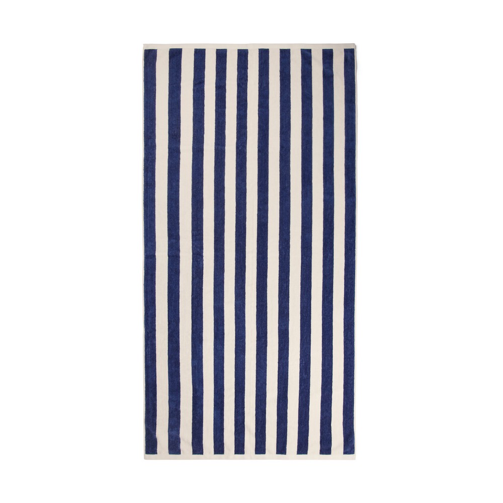 Ręcznik plażowy VINGA Lagoa Navy, white VG677-04 