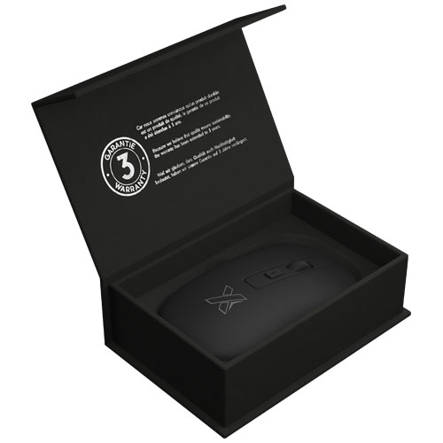SCX.design O22 antybakteryjna mysz bezprzewodowa z podświetlanym logo Czarny 1PX07990 (2)