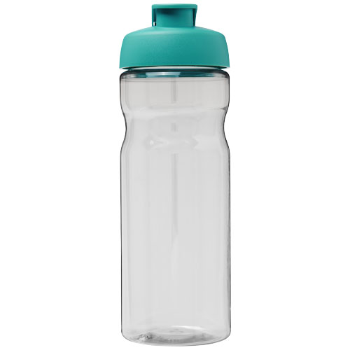 Bidon H2O Active® Base Tritan™ o pojemności 650 ml z klapką Przezroczysty klarowny-Turkusowy niebieski 21043612 (2)