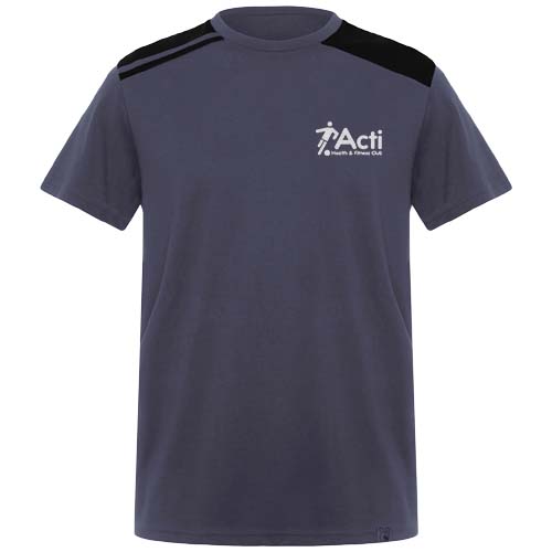 Expedition 160 g/m2 koszulka męska z krótkim rękawem Ołowiowy-Czarny R8411E51 (1)