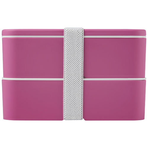 MIYO dwupoziomowe pudełko na lunch Magenta-Magenta-Biały 21047041 (2)
