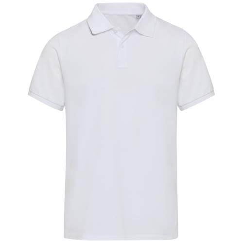 Beryl naturalna koszulka polo z recyklingu z krótkim rękawem, unisex, o gramaturze 220 g/m² Biały 39558010 (2)