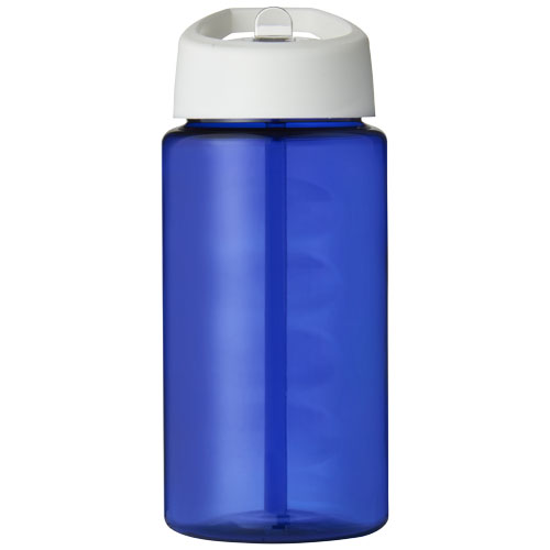 Bidon H2O Bop o pojemności 500 ml z wieczkiem z dzióbkiem Niebieski-Biały 21088305 (2)