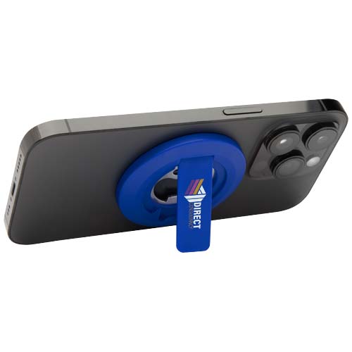 Ain podstawka na telefon z mocowaniem magnetycznym, z tworzyw sztucznych pochodzących z recyklingu z otwieraczem do butelek  Królewski niebieski 12446153 (1)