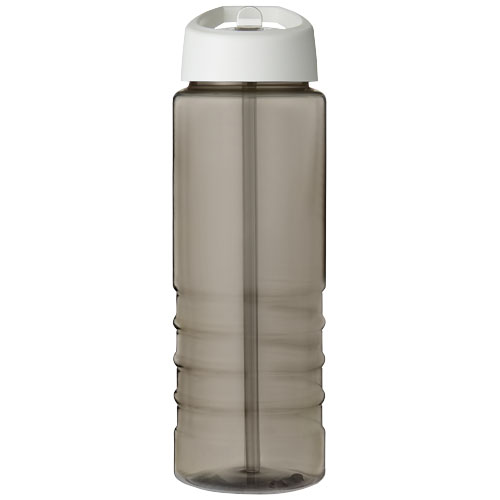 Bidon H2O Treble o pojemności 750 ml z wieczkiem z dzióbkiem Węgiel drzewny-Biały 21087703 (2)