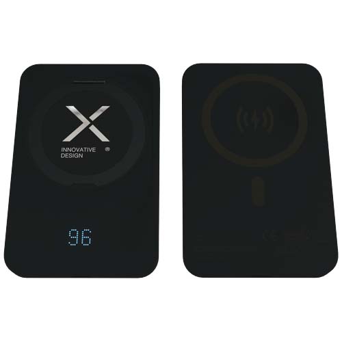 SCX.design P28 powerbank o pojemności 5000 mAh ze składanym pierścieniem Czarny 1PX21890 