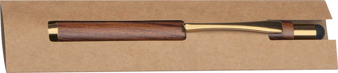 Długopis drewniany touch pen BILZEN Brązowy 219201 (1)