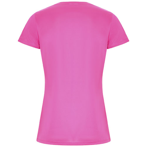 Imola sportowa koszulka damska z krótkim rękawem Pink Fluor R04284P1 (2)