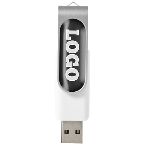 Rotate pendrive wyposażony w interfejs USB 3.0 z wypukłym nadrukiem Biały 1Z50901K (1)
