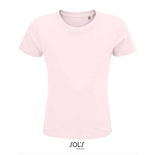 T-shirt Dziecięcy Krótki Rękaw Bawełna Organiczna Pale Pink L03580-544987 