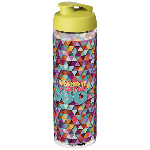 Bidon H2O Vibe o pojemności 850 ml z otwieranym wieczkiem Przezroczysty-Limonkowy 21009404 (1)