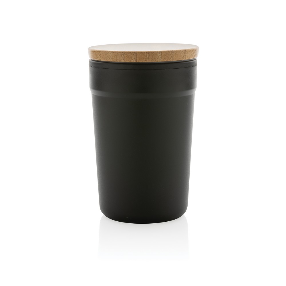 Kubek podróżny 300 ml z PP z recyklingu Czarny P433.291 (3)