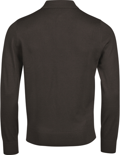 Koszulka Polo Męska Dopasowana Welna Poliakryl Black TJ6002-999394 (3)