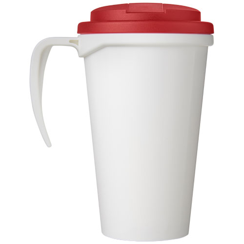 Kubek Brite-Americano® 350 ml z wieczkiem zapobiegającym rozchlapaniu Biały-Czerwony 21042008 (3)