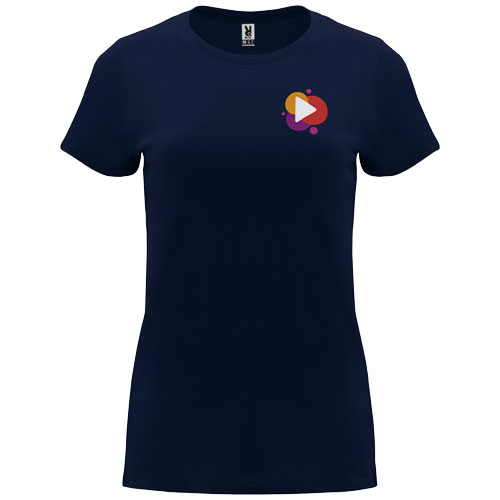 Capri koszulka damska z krótkim rękawem Navy Blue R66831R5 (1)