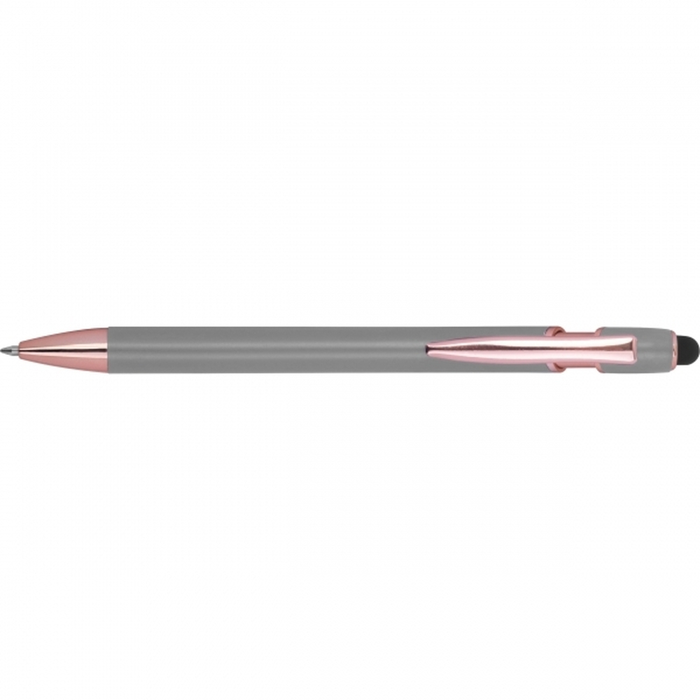Długopis aluminiowy z recyklingu żelowy touch pen BELO HORIZONTE Szary 528107 (2)