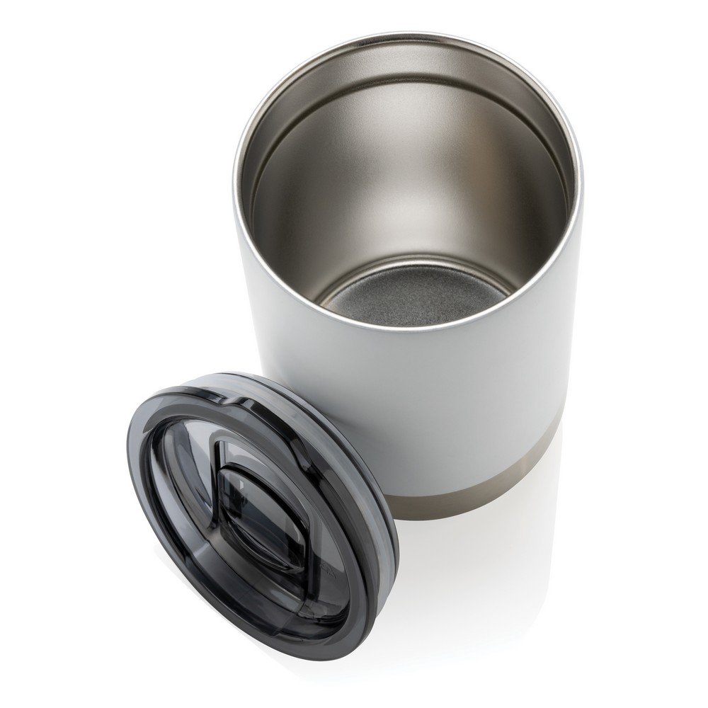 Kubek termiczny 360 ml, stal nierdzewna z recyklingu Biały P433.063 (2)