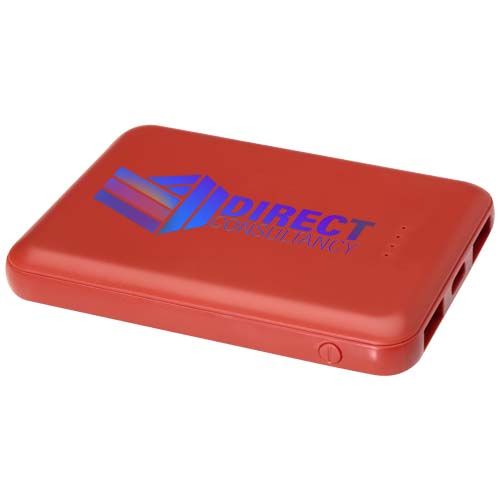Asama powerbank o pojemności 5000 mAh Type-C z tworzyw sztucznych pochodzących z recyklingu Ceglasty 12438332 (1)