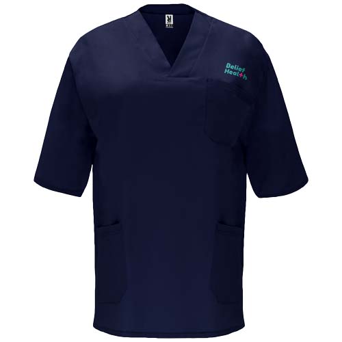 Panacea 160 g/m2 bluzka do pracy unisex z krótkim rękawem  Granatowy R90981R0 (1)
