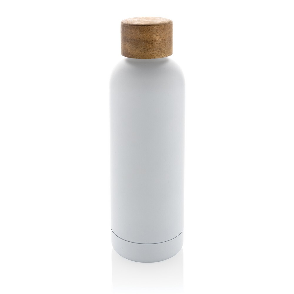 Gadżet reklamowy - Butelka termiczna 500 ml Wood, stal nierdzewna z recyklingu