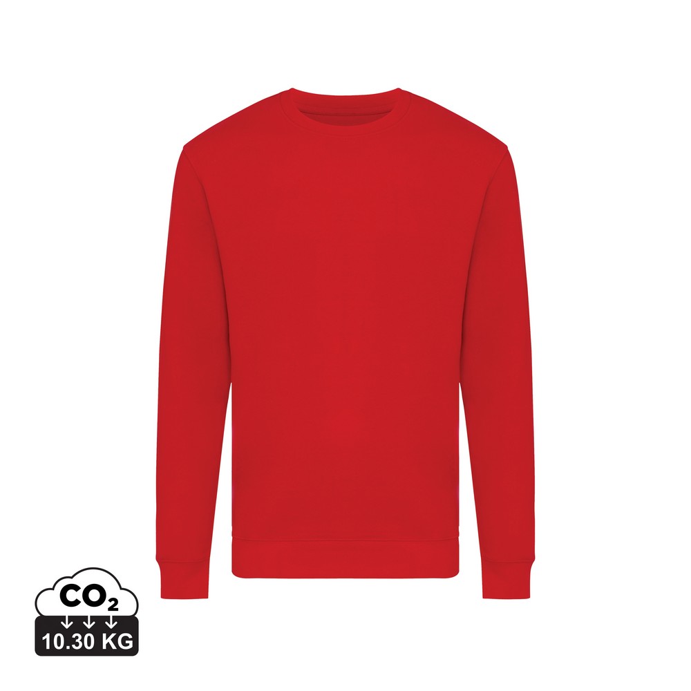 Bluza z bawełny z recyklingu Iqoniq Zion Czerwony T9300.029.XXXL (3)
