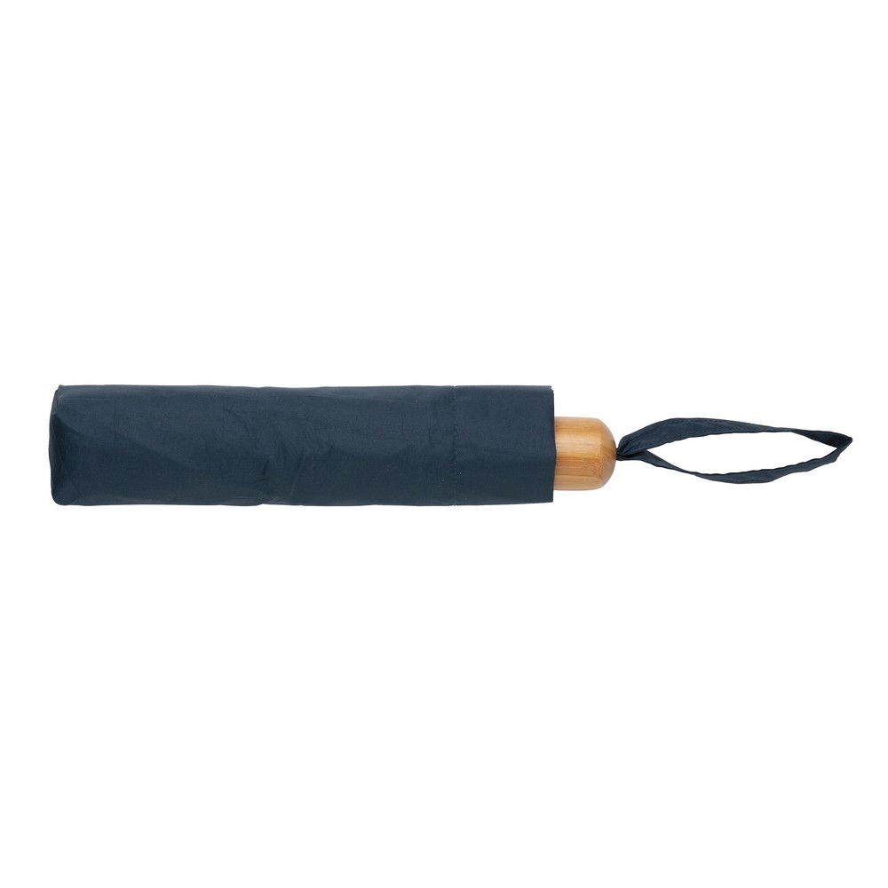 Mały bambusowy parasol 20.5" AWARE™ RPET Niebieski P850.575 (2)