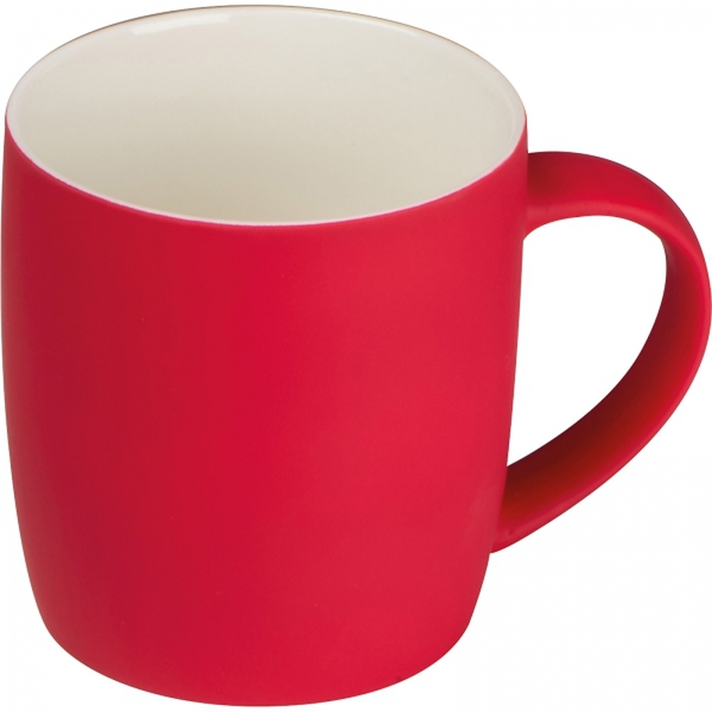 Kubek ceramiczny soft touch 300 ml ULF Czerwony 8065405 