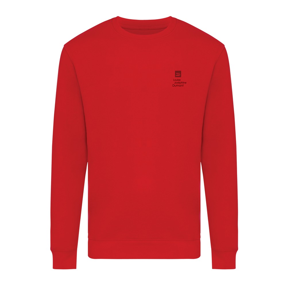 Bluza z bawełny z recyklingu Iqoniq Zion Czerwony T9300.029.XXXL (2)