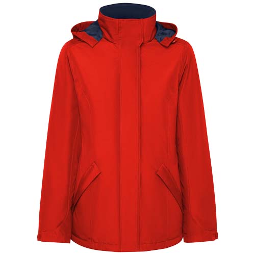 America damska ocieplana kurtka typu parka Czerwony R50734I1 