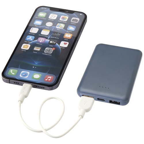 Asama powerbank o pojemności 5000 mAh Type-C z tworzyw sztucznych pochodzących z recyklingu Szaroniebieski 12438355 (6)