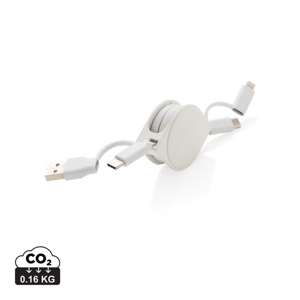 Kabel do ładowania 6 w 1 Biały P302.663 (9)