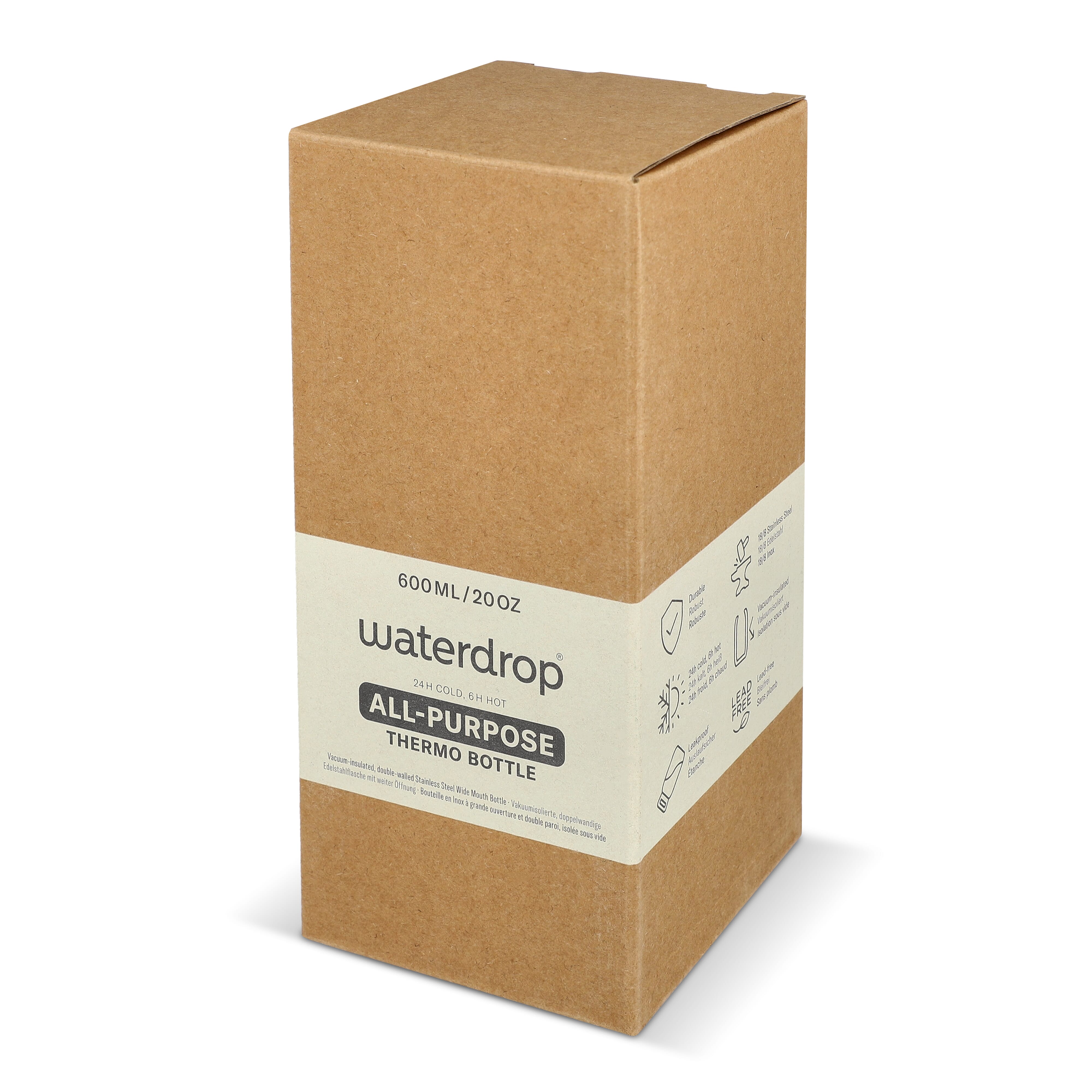 Termiczna butelka uniwersalna Waterdrop z ustnikiem 600 ml Pastelowoniebieski LT47000-N0016 (3)