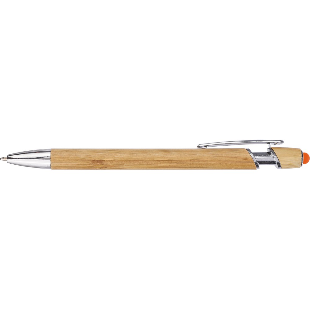 Bambusowy długopis, touch pen Pomarańczowy VA442-07 